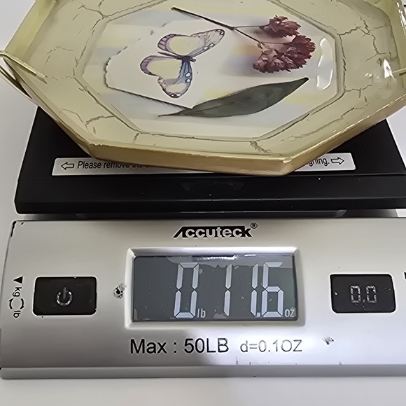 vintage 6.5 Inch Resin Trinket Tray MIDWEST OF CANNON FALLS Mid Century - Picture 11 of 11